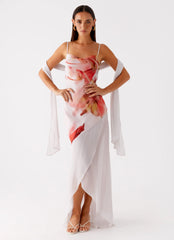 Loire Maxi Dress - Peach Rose