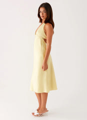 Davies Midi Dress - Yellow