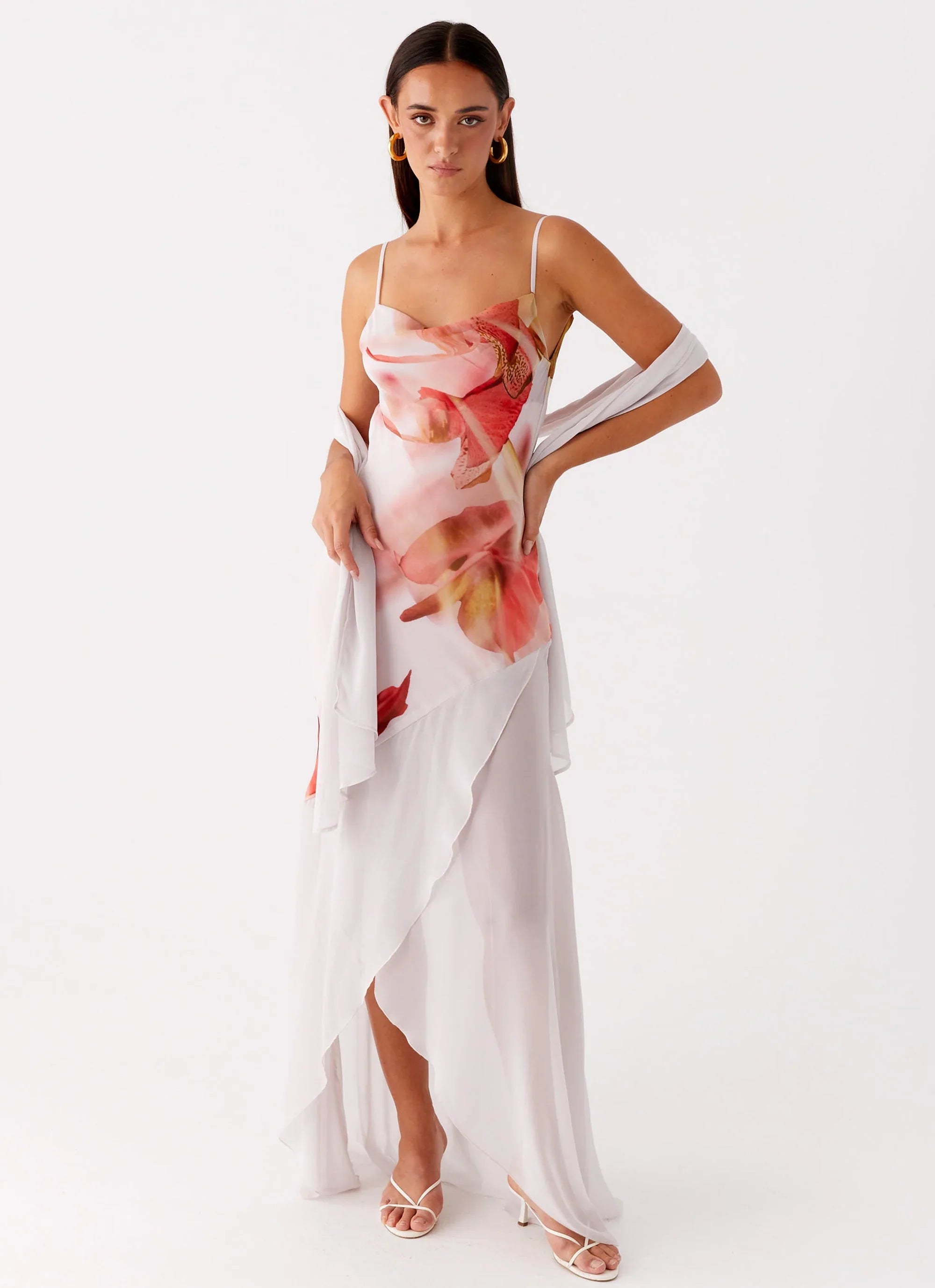 Loire Maxi Dress - Peach Rose