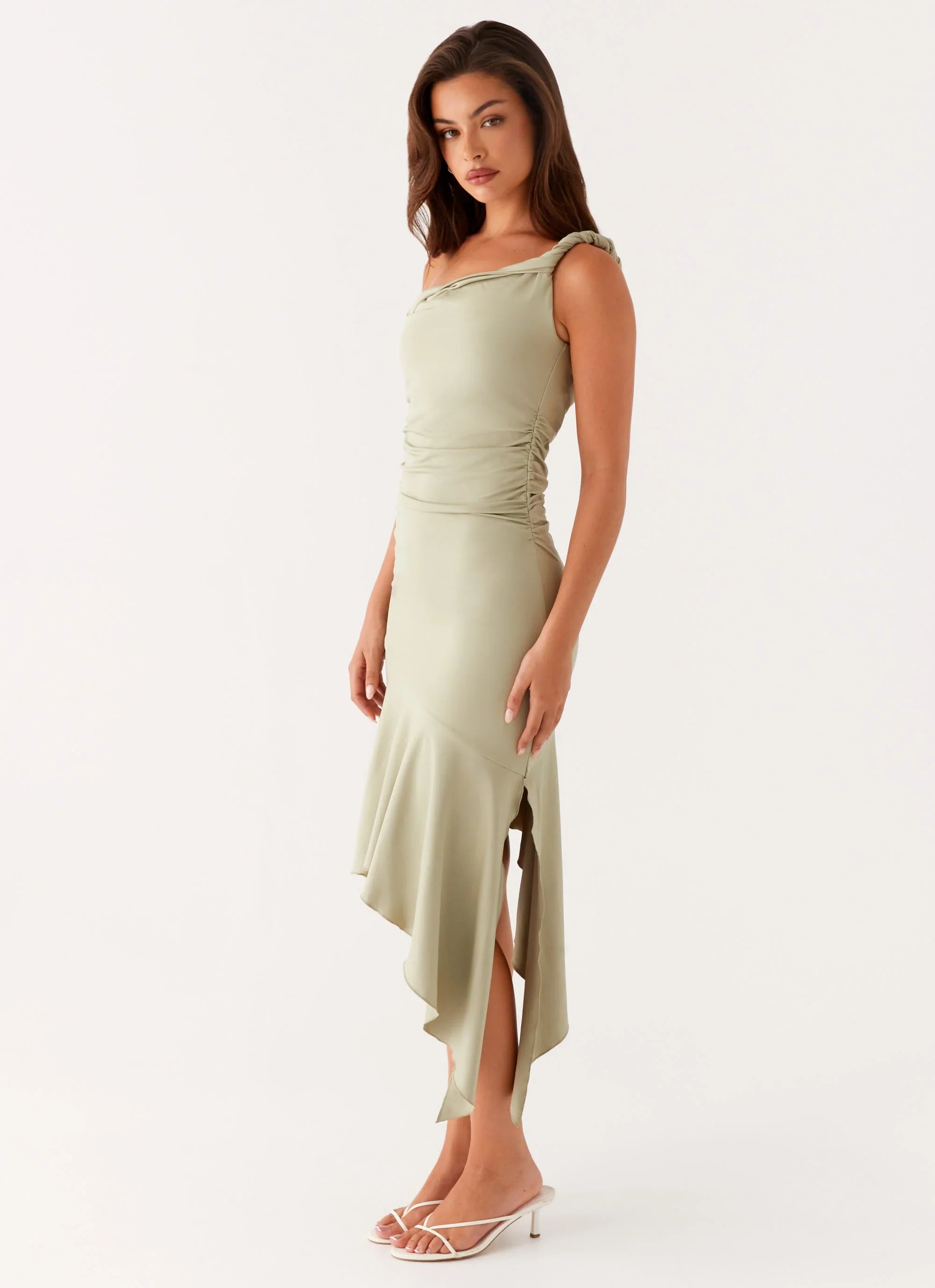 Huntah Midi Dress - Sage