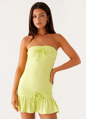 Tabi Mini Dress - Sunny Lime