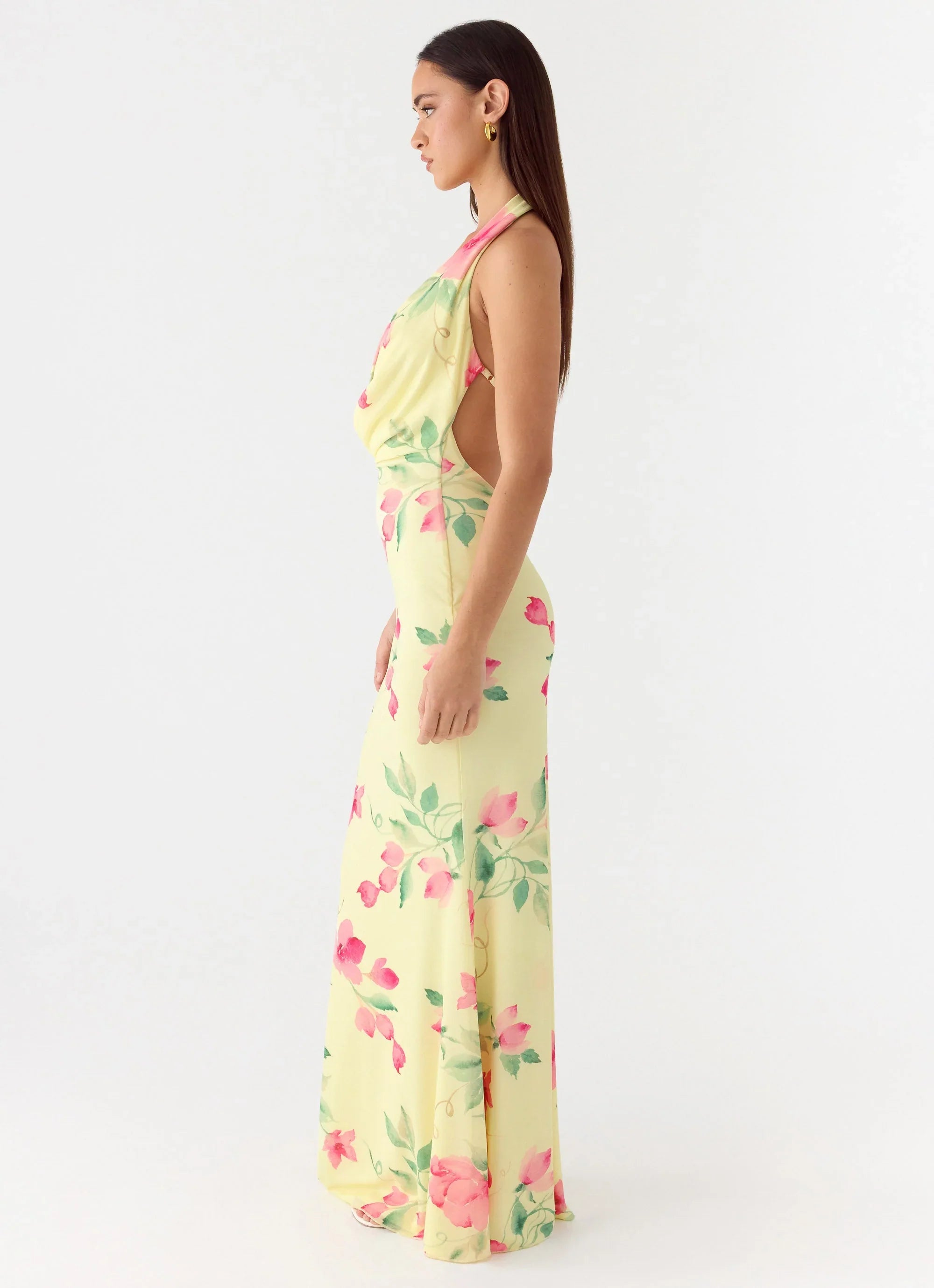 Like You Better Maxi Dress - Lemon Soleil