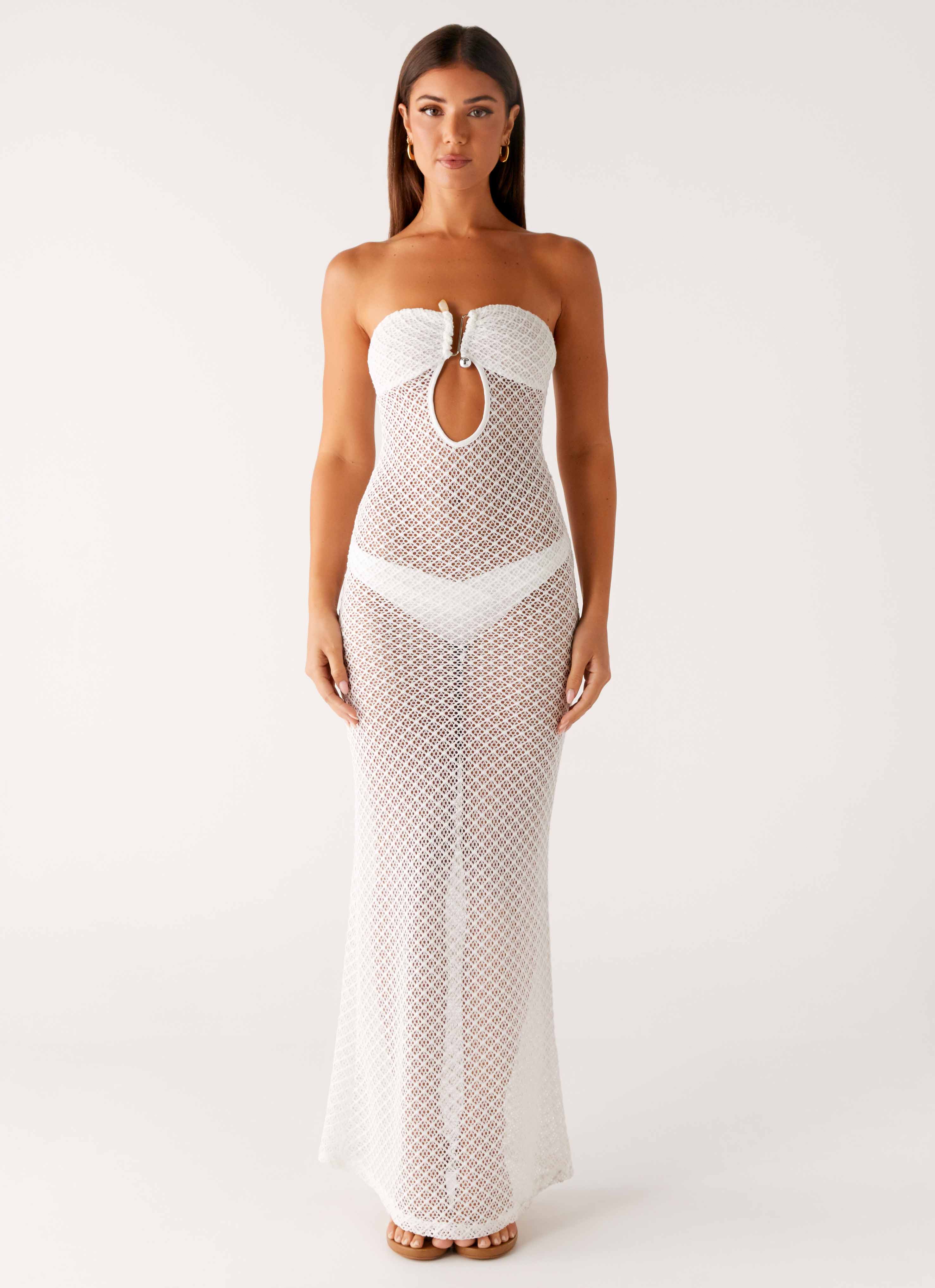 Showcase Crochet Maxi Dress - Ivory