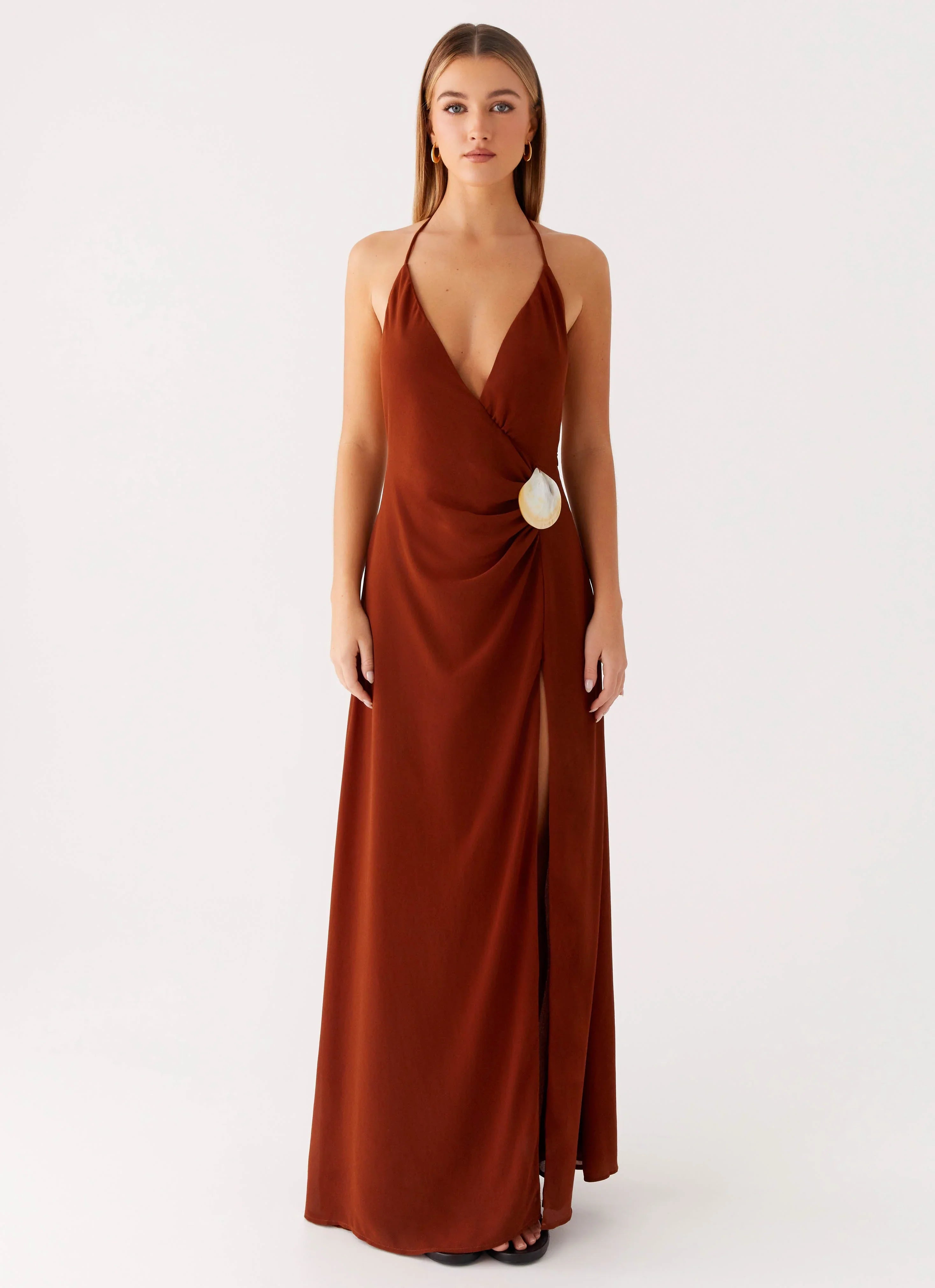 Marjoram Maxi Dress - Chocolate