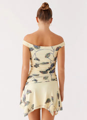 Josette Mini Dress - Buttercream Bliss