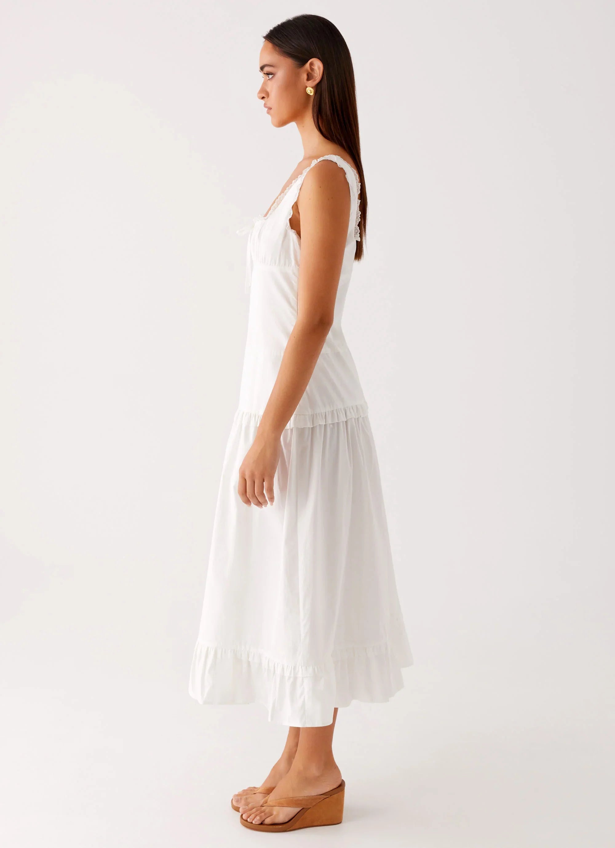 Quinn Midi Dress - White
