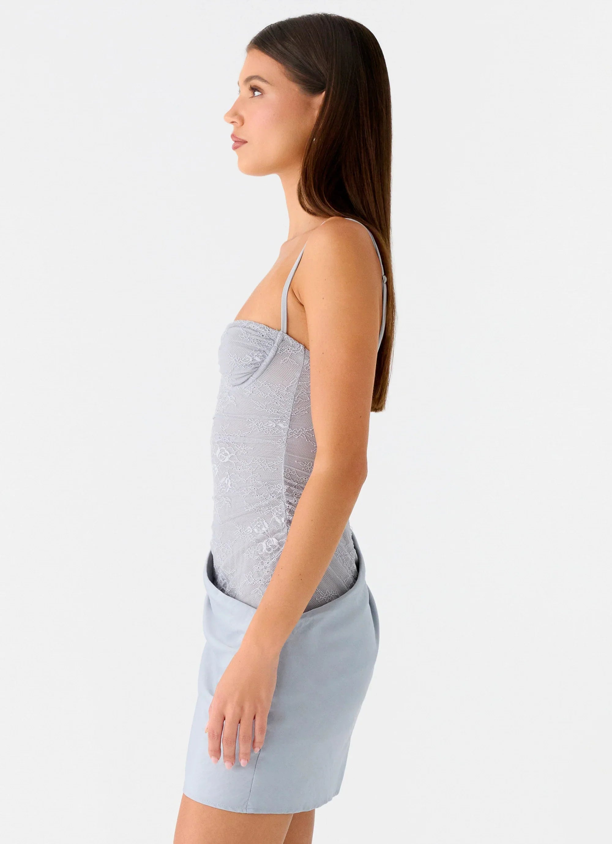 Romy Mini Dress - Grey