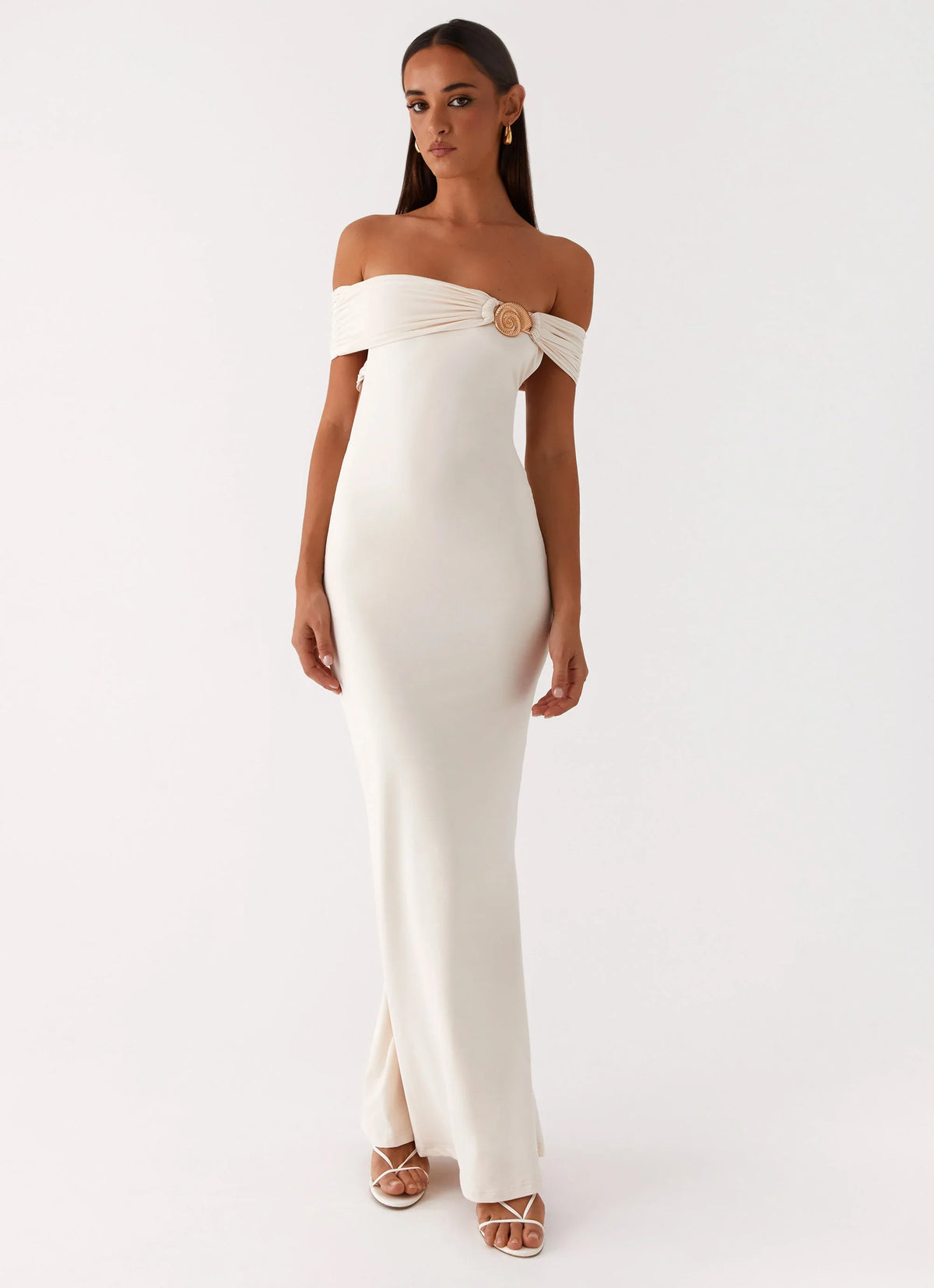 Illusion Maxi Dress - Ivory