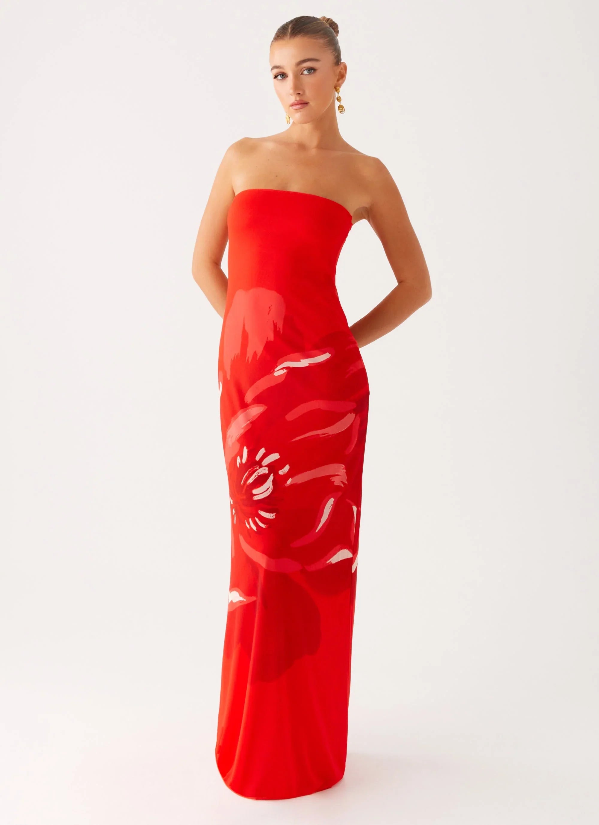 Fabian Maxi Dress - Red