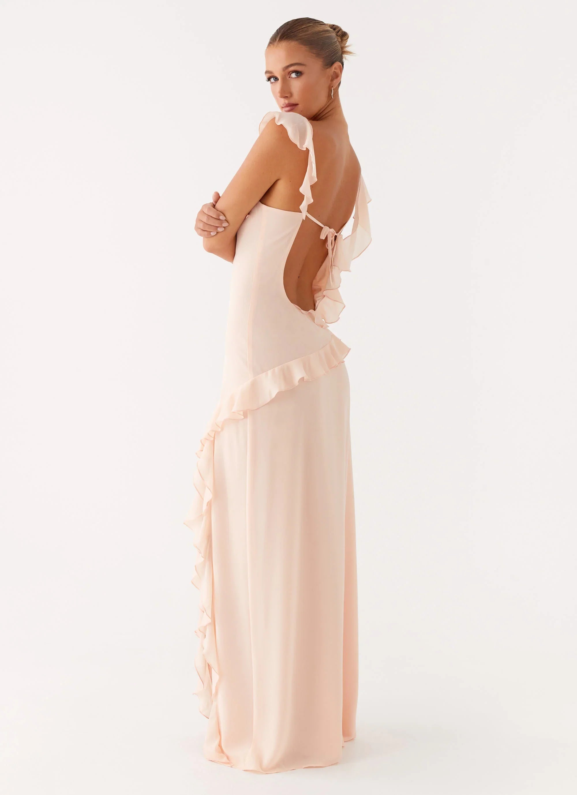 Naya Maxi Dress - Peach