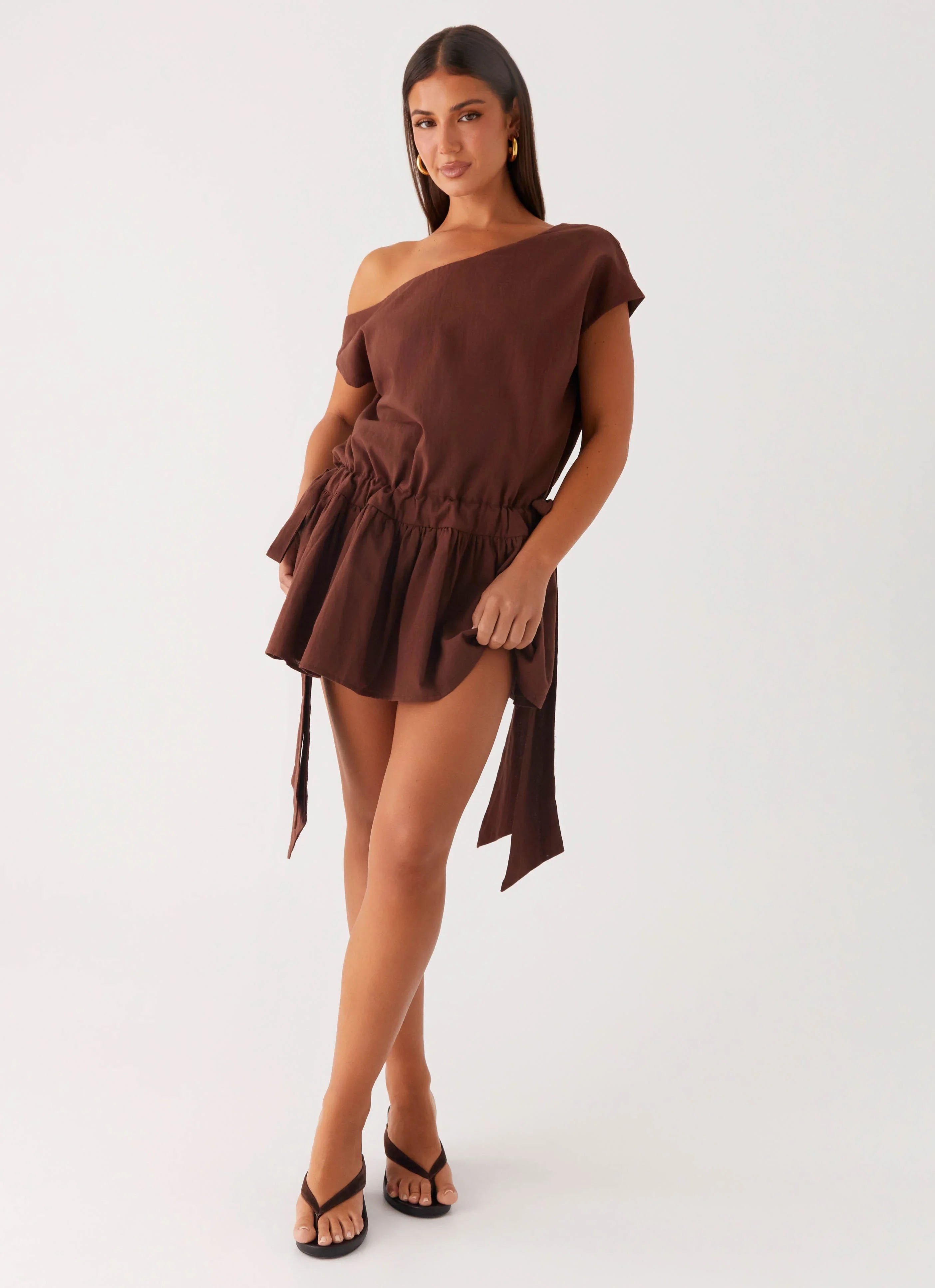 Ettie Mini Dress - Chocolate