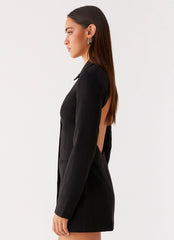 Memphis Blazer Mini Dress - Black
