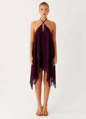 Dalenti Midi Dress - Plum
