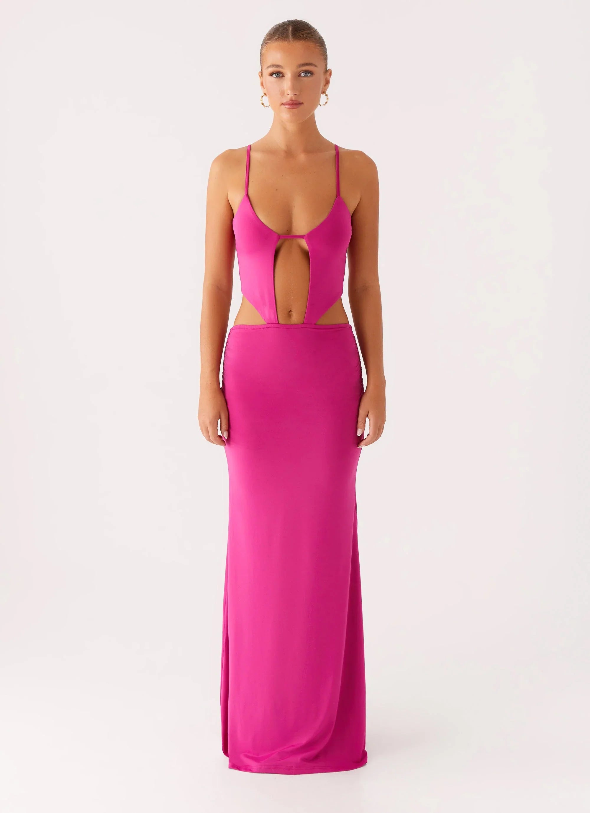 Headliner Maxi Dress - Fuchsia
