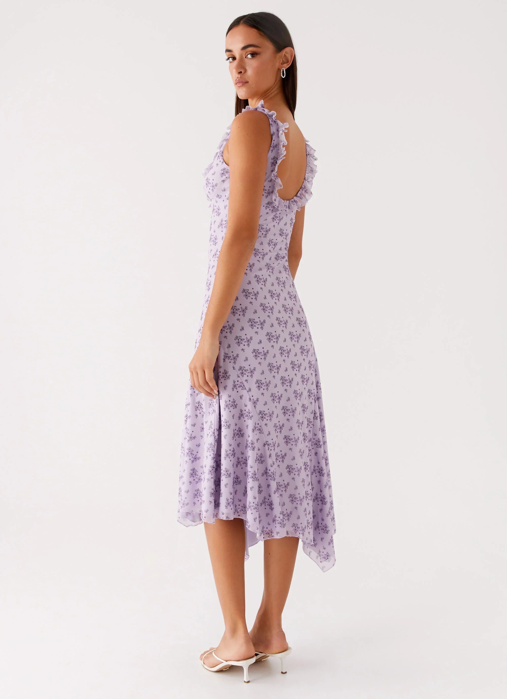 Asteri Midi Dress - Lavender Meadow